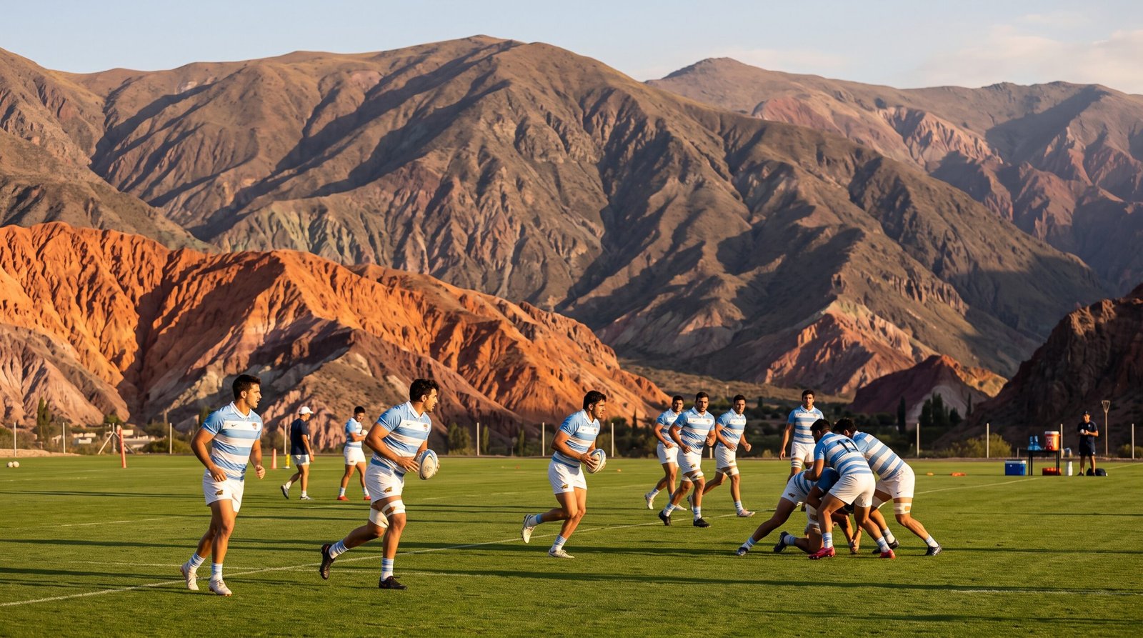 Los Pumas squad training in northern Argentina before the Australia tests in Jujuy and Mendoza 2026